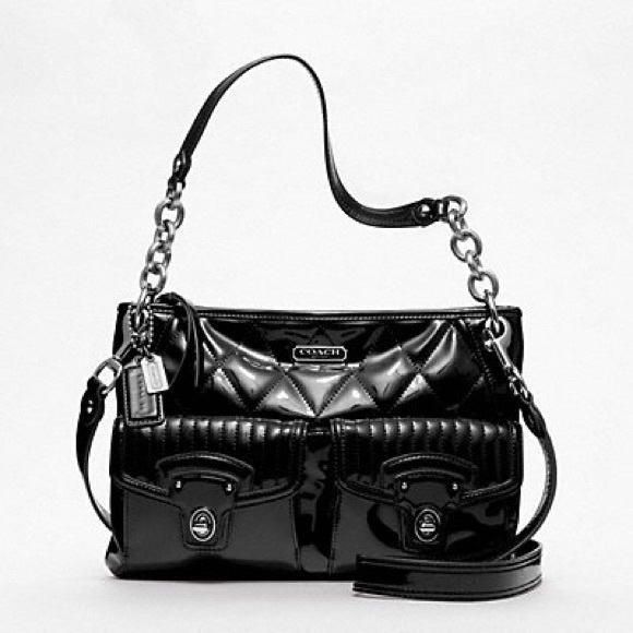 Coach Handbags - NWOT COACH BLACK PATENT LEATHER SHOULDER/CROSSBODY